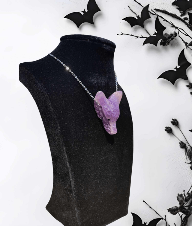 Collier tête de loup