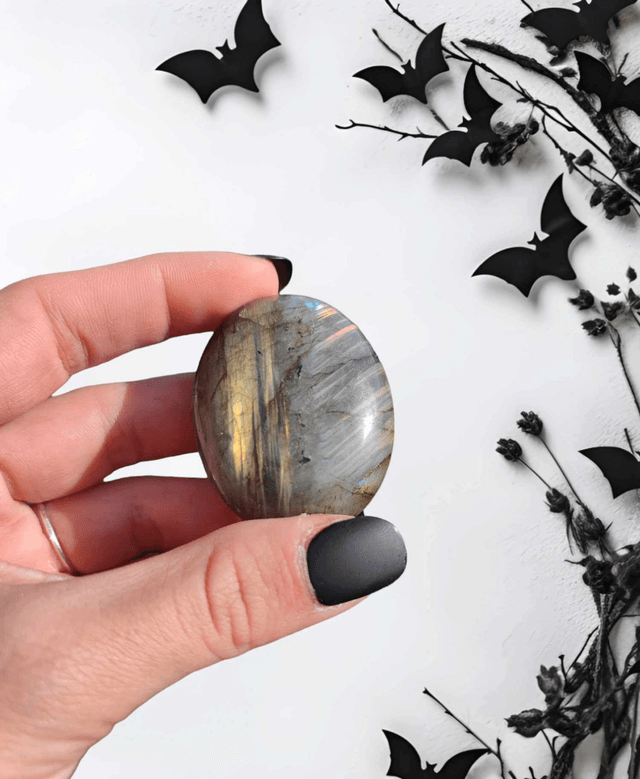 Galet Labradorite jaune