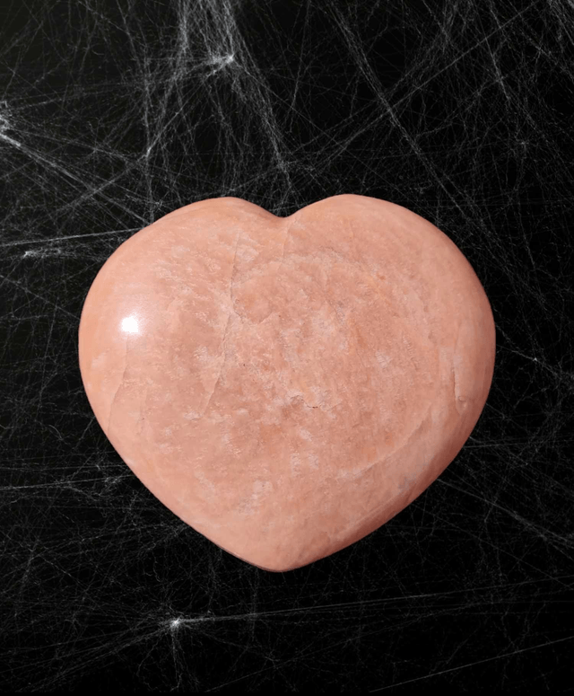 Coeur pierre de lune orange