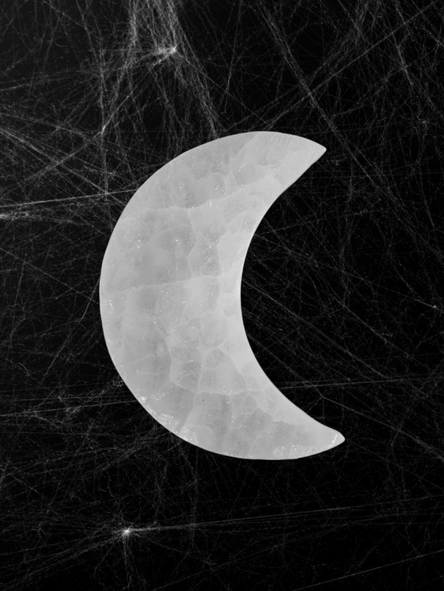 Lune Sélénite gravée